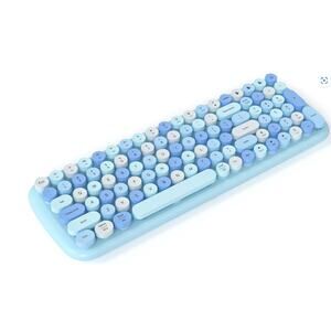 Bluetooth Keyboard Wireless Round Keycaps Windows, PC, Tablet, iPad, iPhone